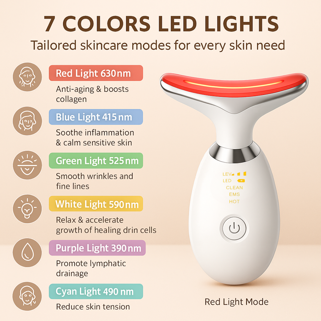 Revoria GlowPulse™- LED Heating & EMS Face Lifting Wand
