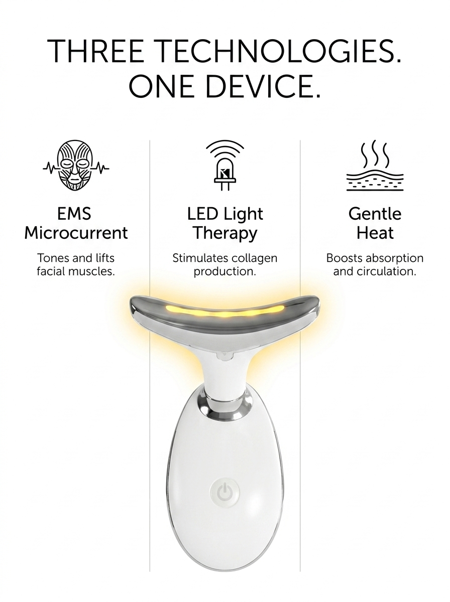 Revoria GlowPulse™- LED Heating & EMS Face Lifting Wand